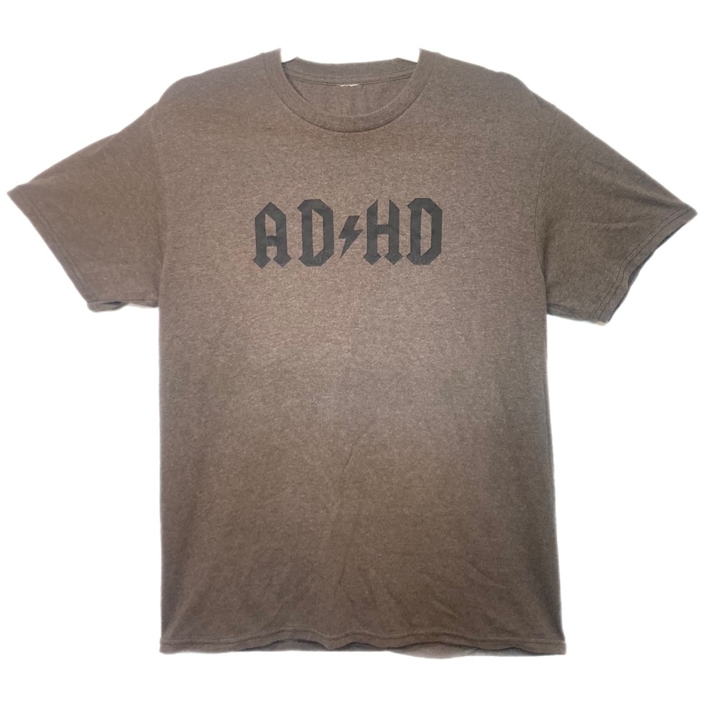 Distressed funny “ADHD” Classic Rock Tee